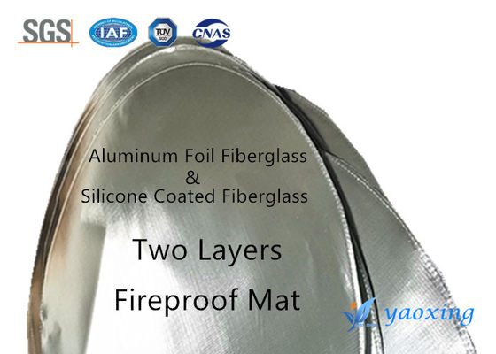 Cobertura revestida do fogo do silicone da fibra de vidro para o piquenique à prova de fogo