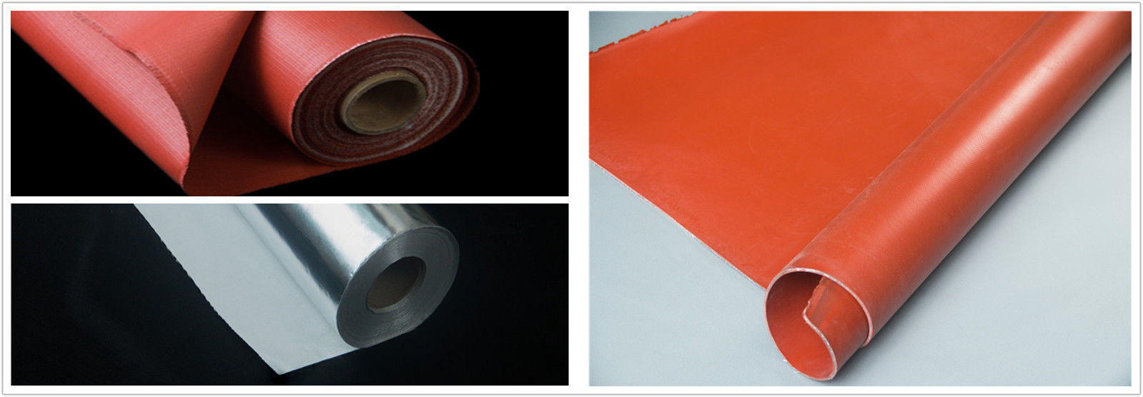 Tela revestida da fibra de vidro do silicone