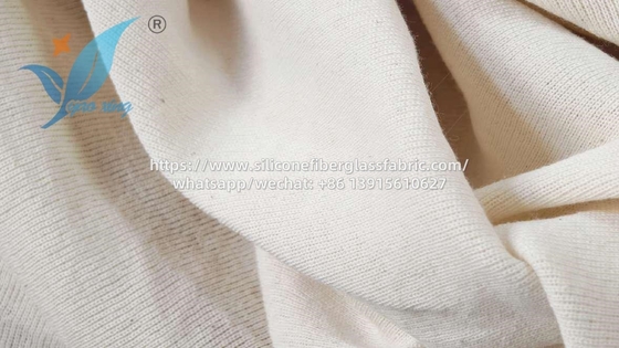 Tecidos à prova de fogo de algodão de malha Branco Creme
