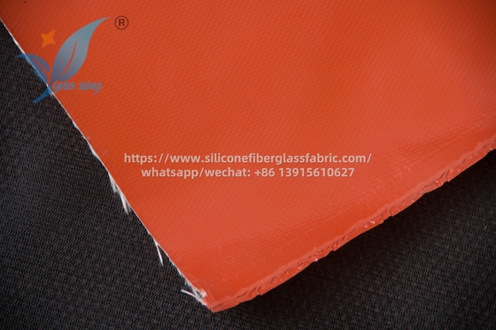 Tecido de fibra de vidro revestido de silicone, com isolamento térmico unilateral