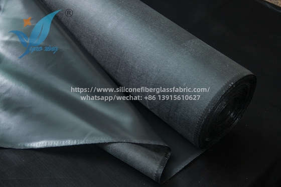 Tecido resistente ao calor de 1000 mm de largura revestido de silicone para vedações industriais