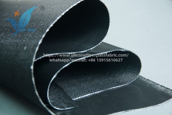 Tecido de fibra de vidro revestido com borracha de silicone industrial para fábricas de aço e centrais elétricas