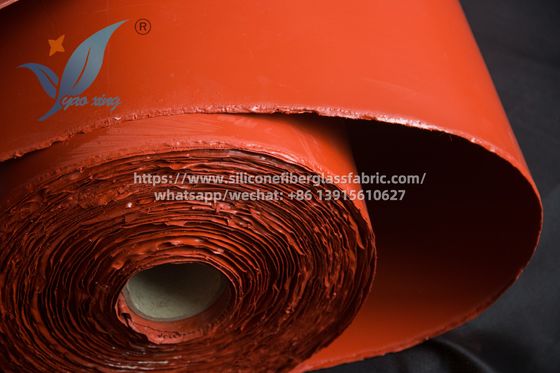 Tecido de fibra de vidro revestido de silicone à prova de fogo