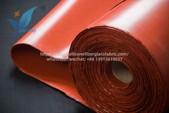 Tecido de fibra de vidro revestido de silicone à prova de fogo