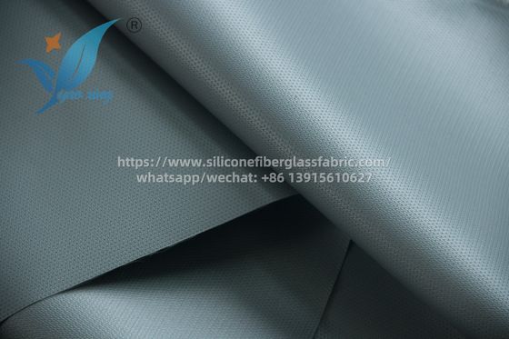 Material de isolamento de tecido de fibra de vidro revestido com silicone de 100 m cinza