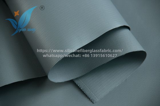 Material de isolamento de tecido de fibra de vidro revestido com silicone de 100 m cinza