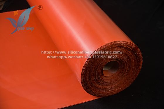 Tecido de fibra de vidro de silicone composto à prova de fogo de dois lados