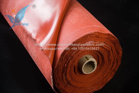 1.5m Largura Tecido de fibra de vidro revestido de silicone para portas de incêndio textura macia de alta resistência