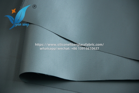 Tecido de fibra de vidro revestido com silicone de 0,4 mm, à prova de fogo e resistente a produtos químicos