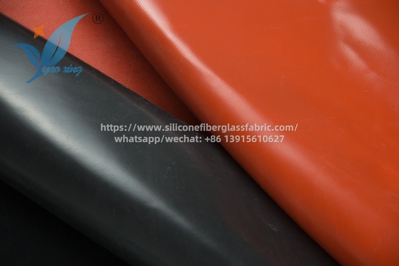 Tecido de fibra de vidro revestido com silicone de 50 m, resistente ao calor, de qualidade industrial
