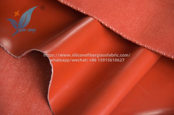 Tecido de silicone incandescente vermelho resistente a 200 graus Celsius para carcaças industriais