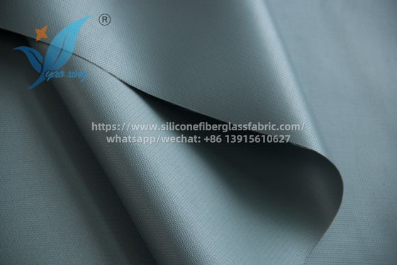 Material de isolamento de tecido de fibra de vidro revestido com silicone de 100 m cinza