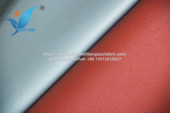 Tecido de fibra de vidro de silicone à prova de fogo de 0,6 mm para conexões de dutos