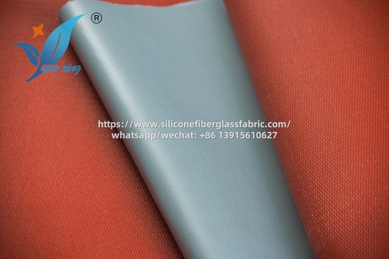 Tecido de fibra de vidro revestido de silicone à prova de fogo 0,3 mm lado duplo