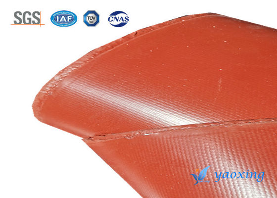 Tela revestida do silicone da fibra de vidro dos lados de Doubel da resistência de corrosão 500℉