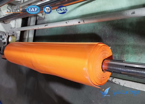 Resistência revestida do envelhecimento da fibra de vidro do silicone 0.8mm alaranjado à prova de fogo para o metro