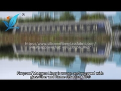 Liner de colchão Branco Tricoteado Estiramento Cobre à prova de fogo