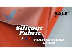 1m largura cobertor de incêndio exterior de borracha de silicone revestido com tecido de vidro 3,0mm para resistência ao calor